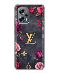 Чехол для Xiaomi POCO X4 GT с картинкой «Цветочный Louis Vuitton» Чехол для Xiaomi POCO X4 GT с картинкой «Цветочный Louis Vuitton»