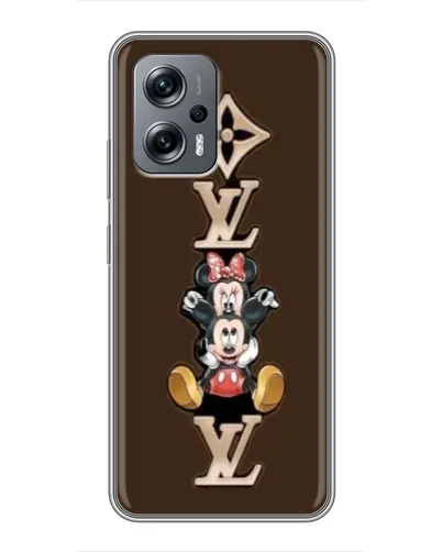 Чехол для Xiaomi POCO X4 GT с картинкой «LV и Микки Маус»