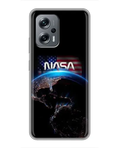 Чехол для Xiaomi POCO X4 GT с картинкой «Земля из космоса NASA»