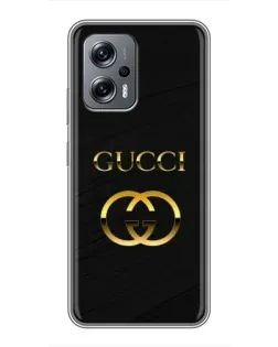 Чехол для Xiaomi POCO X4 GT с картинкой «Золотой логотип Gucci» Чехол для Xiaomi POCO X4 GT с картинкой «Золотой логотип Gucci»