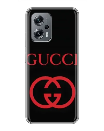 Чехол для Xiaomi POCO X4 GT с картинкой «Gucci — красный логотип» Чехол для Xiaomi POCO X4 GT с картинкой «Gucci — красный логотип»