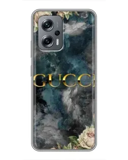 Чехол для Xiaomi POCO X4 GT с картинкой «Абстрактные цветы Gucci» Чехол для Xiaomi POCO X4 GT с картинкой «Абстрактные цветы Gucci»