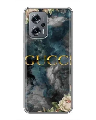Чехол для Xiaomi POCO X4 GT с картинкой «Абстрактные цветы Gucci» Чехол для Xiaomi POCO X4 GT с картинкой «Абстрактные цветы Gucci»