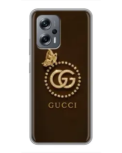 Чехол для Xiaomi POCO X4 GT с картинкой «Gucci — золотая бабочка» Чехол для Xiaomi POCO X4 GT с картинкой «Gucci — золотая бабочка»