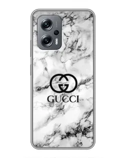 Чехол для Xiaomi POCO X4 GT с картинкой «Gucci — мраморный шик» Чехол для Xiaomi POCO X4 GT с картинкой «Gucci — мраморный шик»
