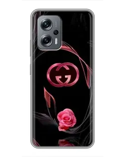Чехол для Xiaomi POCO X4 GT с картинкой «Gucci — неоновая роза» Чехол для Xiaomi POCO X4 GT с картинкой «Gucci — неоновая роза»