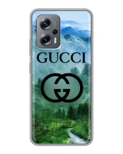 Чехол для Xiaomi POCO X4 GT с картинкой «Gucci — горный пейзаж» Чехол для Xiaomi POCO X4 GT с картинкой «Gucci — горный пейзаж»
