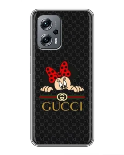 Чехол для Xiaomi POCO X4 GT с картинкой «Минни Маус Gucci — черный» Чехол для Xiaomi POCO X4 GT с картинкой «Минни Маус Gucci — черный»