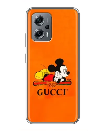 Чехол для Xiaomi POCO X4 GT с картинкой «Микки Маус Gucci — оранж» Чехол для Xiaomi POCO X4 GT с картинкой «Микки Маус Gucci — оранж»
