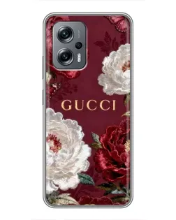 Чехол для Xiaomi POCO X4 GT с картинкой «Gucci — бордовые розы» Чехол для Xiaomi POCO X4 GT с картинкой «Gucci — бордовые розы»