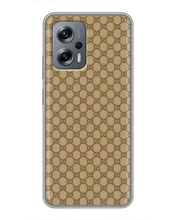 Чехол для Xiaomi POCO X4 GT с картинкой «Gucci — классический беж» Чехол для Xiaomi POCO X4 GT с картинкой «Gucci — классический беж»