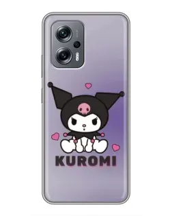 Чехол для Xiaomi POCO X4 GT с картинкой «Kuromi — фиолетовый арт»