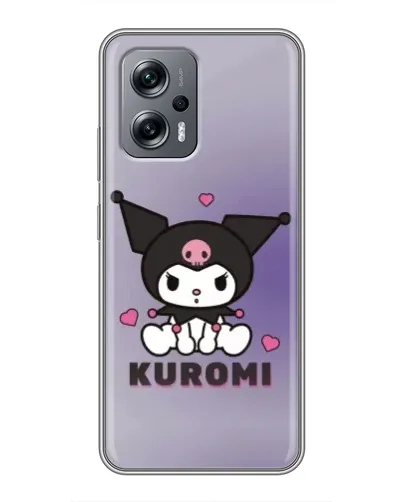 Чехол для Xiaomi POCO X4 GT с картинкой «Kuromi — фиолетовый арт»