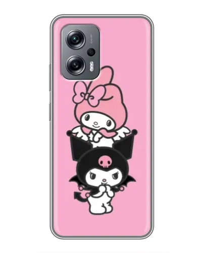 Чехол для Xiaomi POCO X4 GT с картинкой «My Melody и Kuromi»