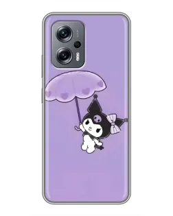 Чехол для Xiaomi POCO X4 GT с картинкой «Kuromi с зонтиком»