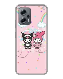 Чехол для Xiaomi POCO X4 GT с картинкой «My Melody и Kuromi»