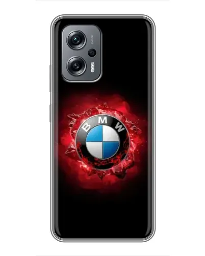 Чехол для Xiaomi POCO X4 GT с картинкой «Логотип BMW — вспышка» Чехол для Xiaomi POCO X4 GT с картинкой «Логотип BMW — вспышка»