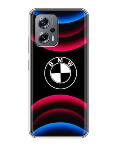 Чехол для Xiaomi POCO X4 GT с картинкой «Логотип BMW и неоновые дуги» Чехол для Xiaomi POCO X4 GT с картинкой «Логотип BMW и неоновые дуги»
