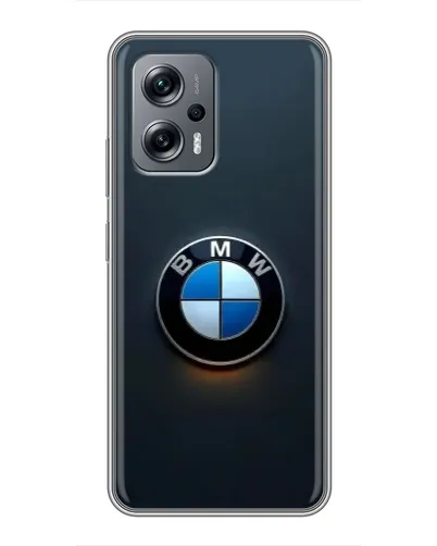Чехол для Xiaomi POCO X4 GT с картинкой «Логотип BMW — минимализм» Чехол для Xiaomi POCO X4 GT с картинкой «Логотип BMW — минимализм»