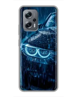 Чехол для Xiaomi POCO X4 GT с картинкой «BMW под дождем»