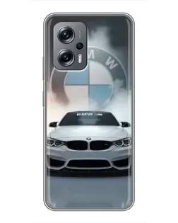 Чехол для Xiaomi POCO X4 GT с картинкой «BMW в белом дыму»