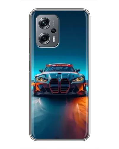 Чехол для Xiaomi POCO X4 GT с картинкой «BMW — огни неона» Чехол для Xiaomi POCO X4 GT с картинкой «BMW — огни неона»
