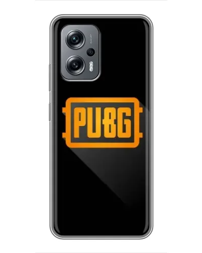 Чехол для Xiaomi POCO X4 GT с картинкой «PUBG — рамка лого» Чехол для Xiaomi POCO X4 GT с картинкой «PUBG — рамка лого»
