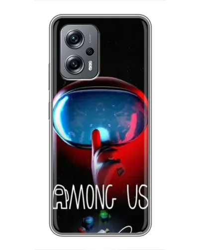 Чехол для Xiaomi POCO X4 GT с картинкой «Красный импостер — макро» Чехол для Xiaomi POCO X4 GT с картинкой «Красный импостер — макро»