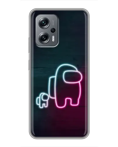 Чехол для Xiaomi POCO X4 GT с картинкой «Among Us неон-арт» Чехол для Xiaomi POCO X4 GT с картинкой «Among Us неон-арт»