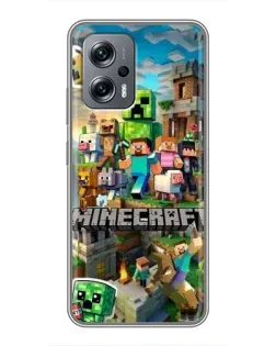 Чохол для Xiaomi POCO X4 GT з картинкою «Замок Minecraft» Чохол для Xiaomi POCO X4 GT з картинкою «Замок Minecraft»