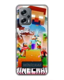 Чохол для Xiaomi POCO X4 GT з картинкою «Minecraft герої гри» Чохол для Xiaomi POCO X4 GT з картинкою «Minecraft герої гри»