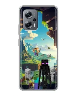 Чохол для Xiaomi POCO X4 GT з картинкою «Ендермен у лісі» Чохол для Xiaomi POCO X4 GT з картинкою «Ендермен у лісі»