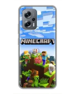 Чохол для Xiaomi POCO X4 GT з картинкою «Minecraft класичний світ» Чохол для Xiaomi POCO X4 GT з картинкою «Minecraft класичний світ»