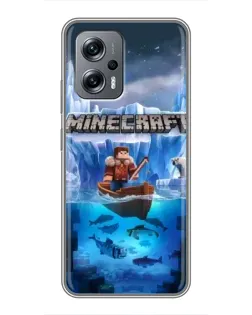 Чохол для Xiaomi POCO X4 GT з картинкою «Minecraft льодянийсвіт» Чохол для Xiaomi POCO X4 GT з картинкою «Minecraft льодянийсвіт»