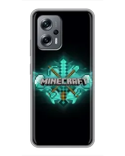Чохол для Xiaomi POCO X4 GT з картинкою «Minecraft Diamond лого» Чохол для Xiaomi POCO X4 GT з картинкою «Minecraft Diamond лого»