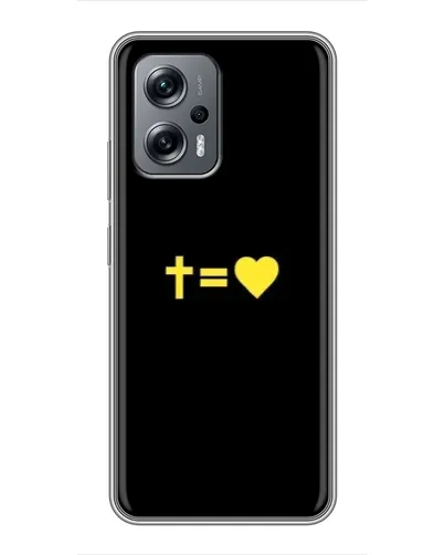 Чехол для Xiaomi POCO X4 GT с картинкой «Сердце и Крест» Чехол для Xiaomi POCO X4 GT с картинкой «Сердце и Крест»
