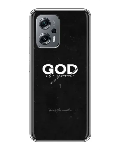 Чехол для Xiaomi POCO X4 GT с картинкой «GOD — Бог над всем» Чехол для Xiaomi POCO X4 GT с картинкой «GOD — Бог над всем»