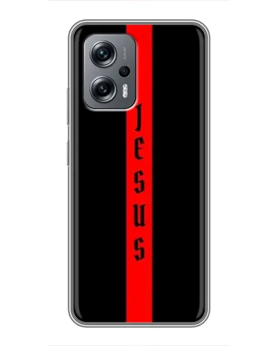 Чехол для Xiaomi POCO X4 GT с картинкой «Красная линия веры» Чехол для Xiaomi POCO X4 GT с картинкой «Красная линия веры»