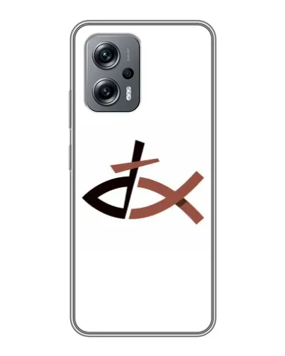 Чехол для Xiaomi POCO X4 GT с картинкой «Рыба и крест» Чехол для Xiaomi POCO X4 GT с картинкой «Рыба и крест»