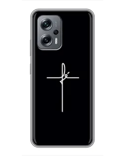 Чехол для Xiaomi POCO X4 GT с картинкой «Тонкий крест» Чехол для Xiaomi POCO X4 GT с картинкой «Тонкий крест»