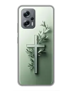 Чехол для Xiaomi POCO X4 GT с картинкой «Оливковая ветвь» Чехол для Xiaomi POCO X4 GT с картинкой «Оливковая ветвь»