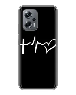 Чехол для Xiaomi POCO X4 GT с картинкой «Пульс веры» Чехол для Xiaomi POCO X4 GT с картинкой «Пульс веры»