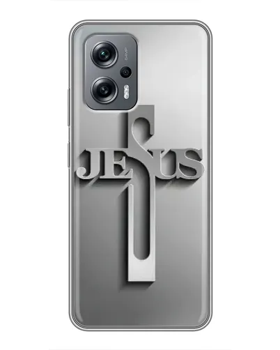 Чехол для Xiaomi POCO X4 GT с картинкой «Металлический крест Jesus» Чехол для Xiaomi POCO X4 GT с картинкой «Металлический крест Jesus»