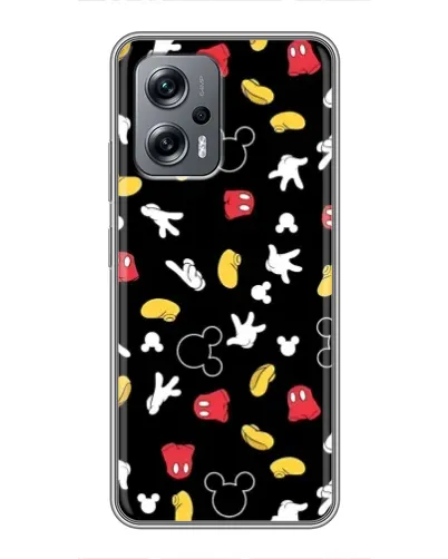 Чехол для Xiaomi POCO X4 GT с картинкой «Графический принт лапок»