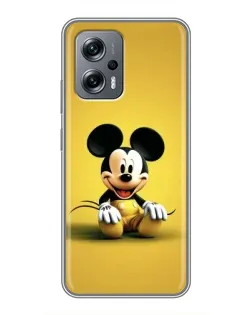 Чехол для Xiaomi POCO X4 GT с картинкой «Микки на желтом»