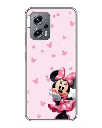 Чехол для Xiaomi POCO X4 GT с картинкой «Минни Маус и сердечки»