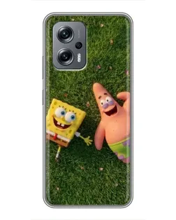 Чехол для Xiaomi POCO X4 GT с картинкой «Друзья на лужайке»