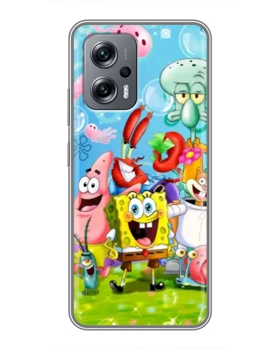 Чехол для Xiaomi POCO X4 GT с картинкой «Губка Боб и друзья» Чехол для Xiaomi POCO X4 GT с картинкой «Губка Боб и друзья»