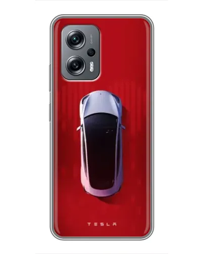 Чехол для Xiaomi POCO X4 GT с картинкой «Tesla Top View» Чехол для Xiaomi POCO X4 GT с картинкой «Tesla Top View»