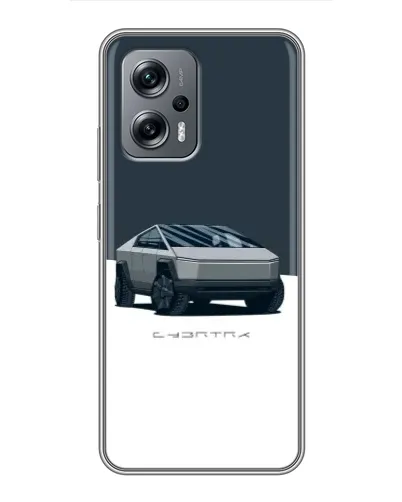 Чехол для Xiaomi POCO X4 GT с картинкой «Серебристый Cybertruck Tesla» Чехол для Xiaomi POCO X4 GT с картинкой «Серебристый Cybertruck Tesla»